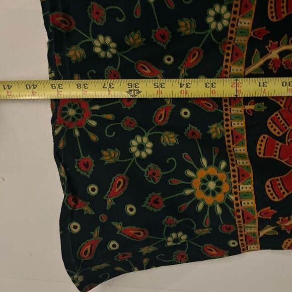 Women’s Colorful Elephant Cotton Jaipuri Sanganeri Print Maxi Skirt One Size - Picture 5 of 8